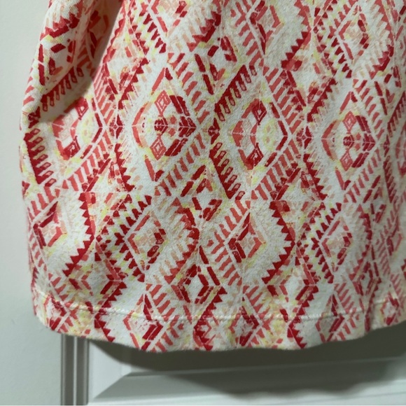 Kim Rogers Pink White Boho Short Sleeve Shirt Square Neck Women’s Plus Size 2X - Picture 11 of 14
